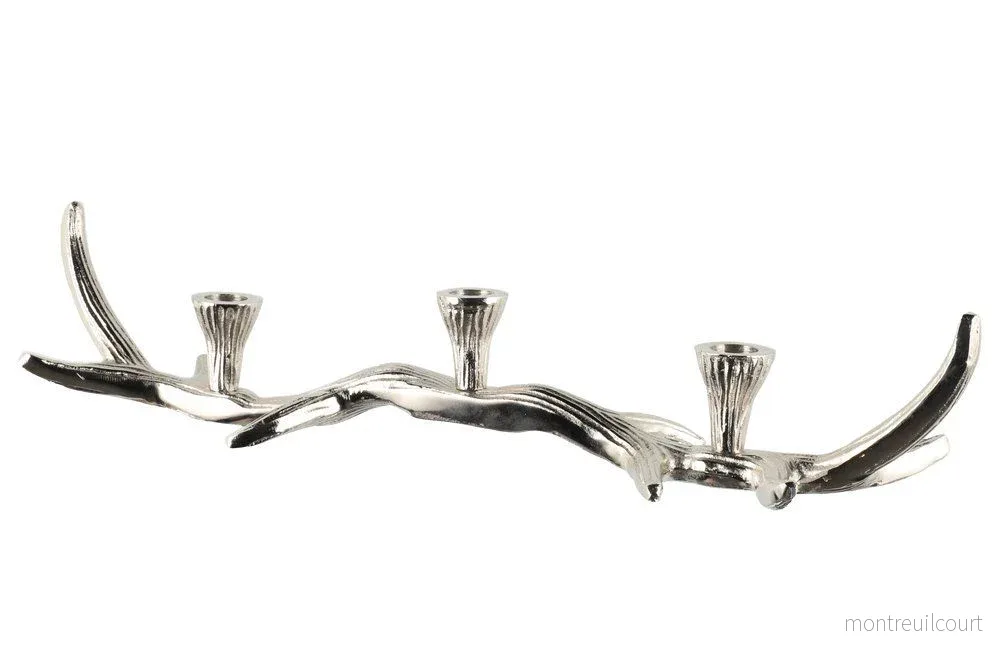 Ljusstake polerat horn aluminium 53 cm Ljusstake polerat horn aluminium 53 cm