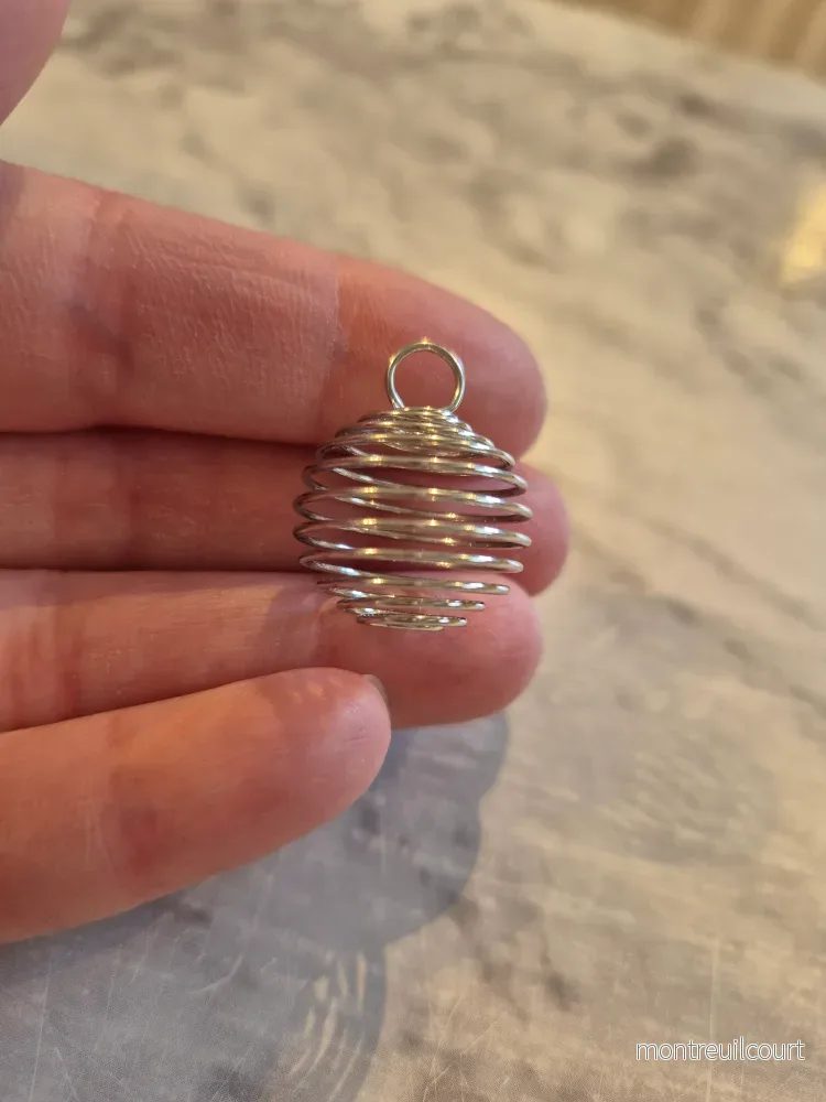 Spiral / bur för kristall - silver liten - Bild 3