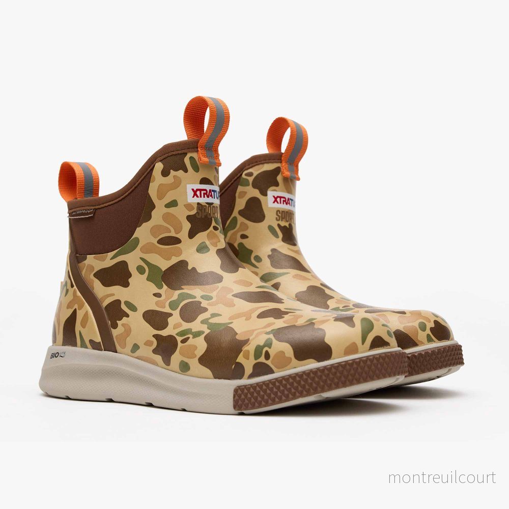XTRATUF Men’s Ankle Deck Boot Sport Duck Camo XTRATUF Men’s Ankle Deck Boot Sport Duck Camo
