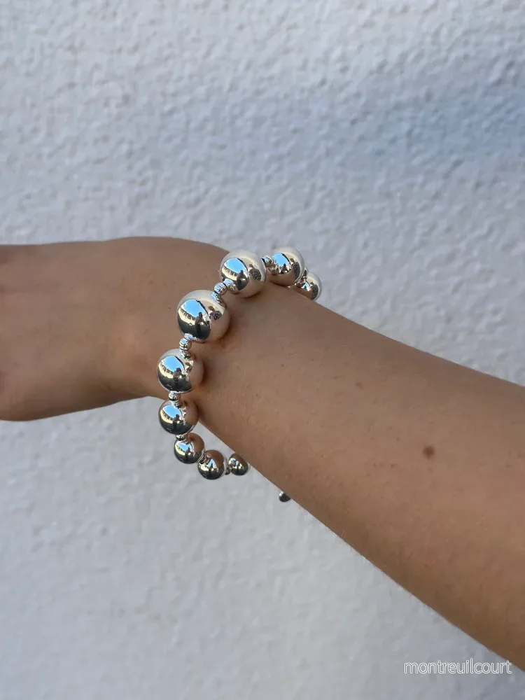 BOW19DETAILS - BEAD BRACELET - SILVER - Bild 3