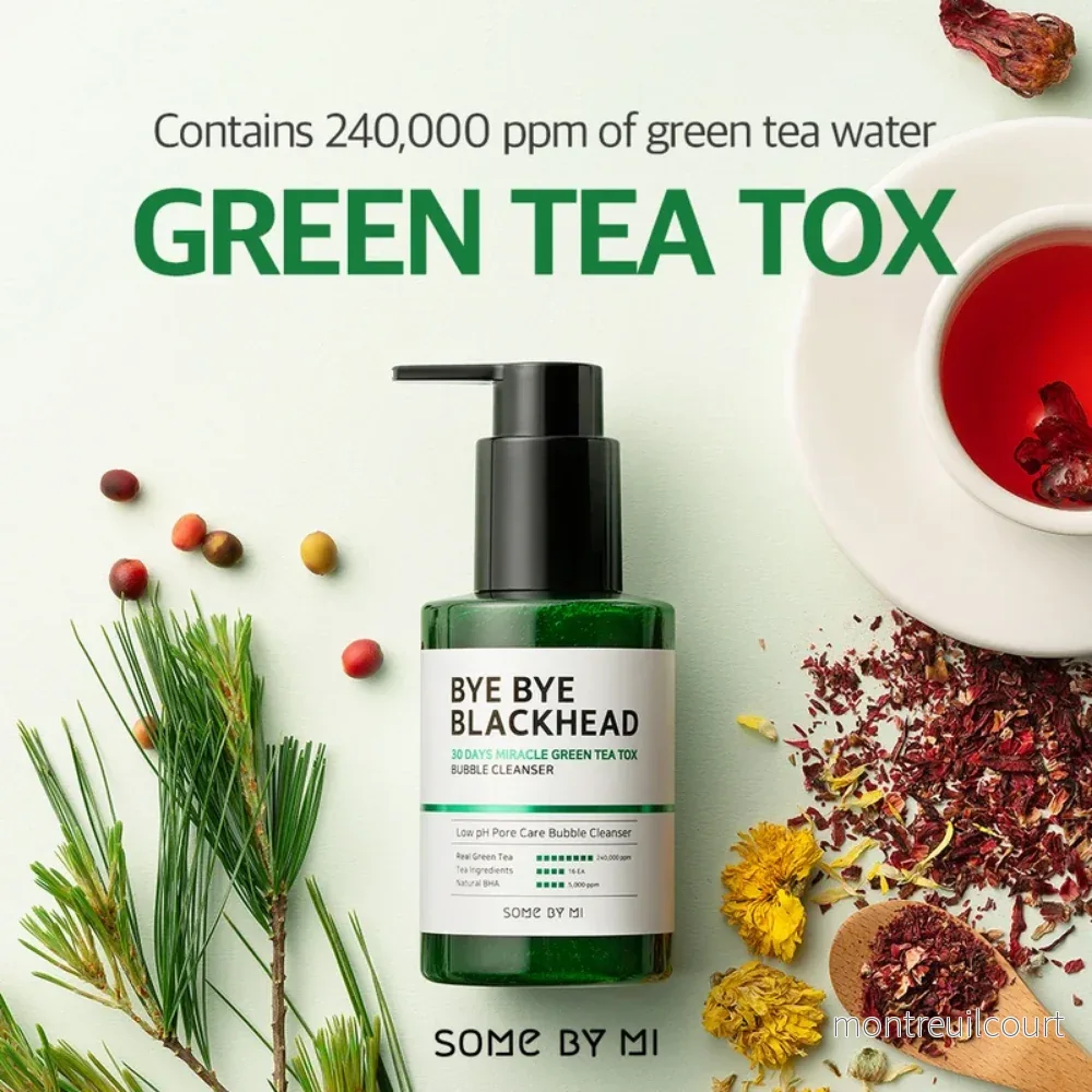 SOME BY MI Bye Bye Blackhead 30 Days Miracle Green Tea Tox Bubble Cleanser 120g - Bild 2
