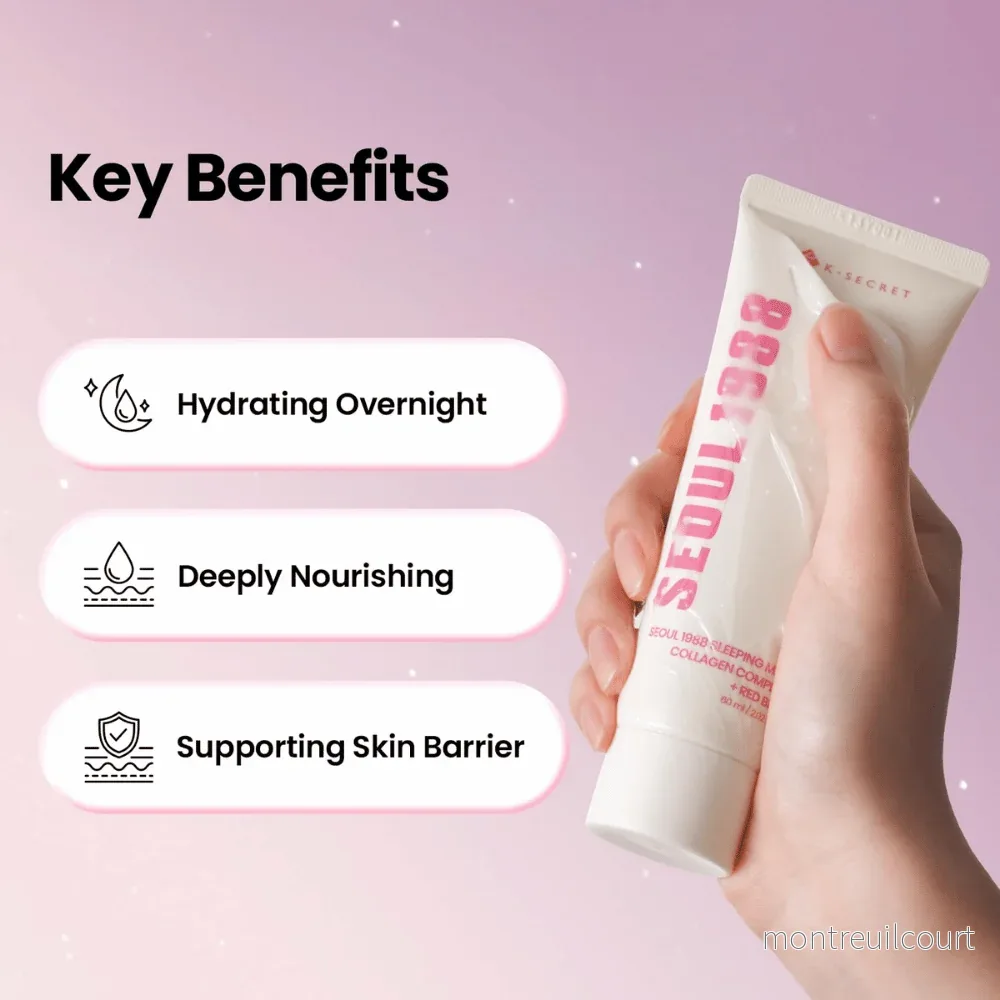 K-SECRET SEOUL 1988 Sleeping Mask Collagen Complex 7 + Red Bean 60ml - Bild 3