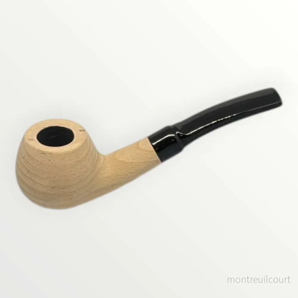 Pipa Naturell – Obehandlad Träpipa i Modell Kvartsböjd Apple (157mm) - Bild 2