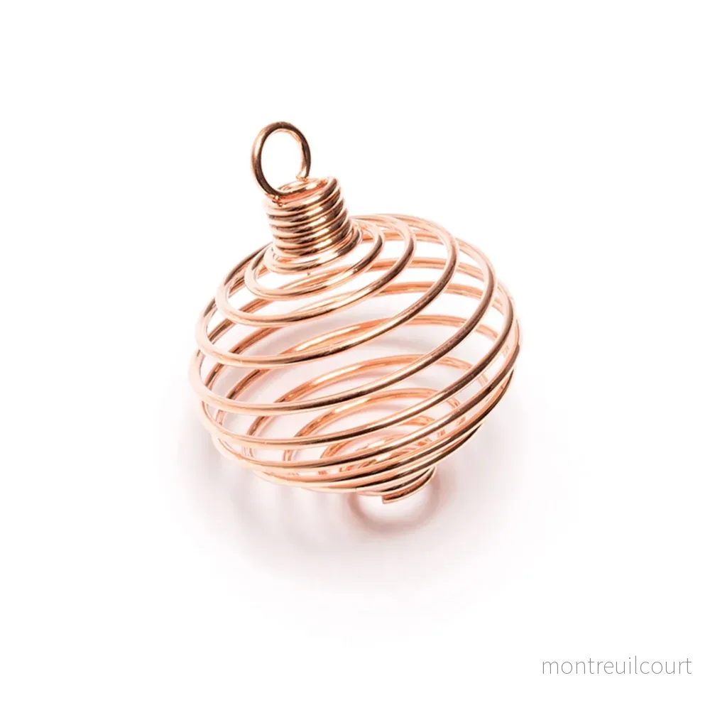 Spiral / bur för kristall – ljus koppar stor xxl Spiral / bur för kristall – ljus koppar stor xxl