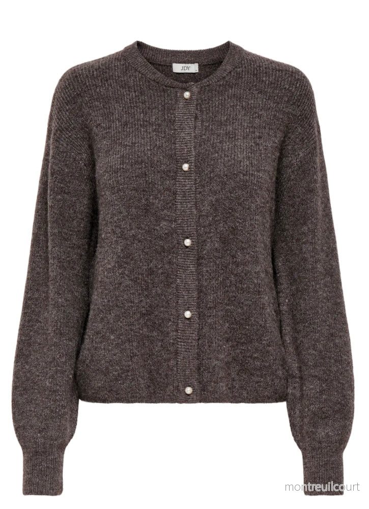 JDY - LUMI LIFE L/S BUTTON CARDIGAN - BRACKEN/MELANGE - Bild 3