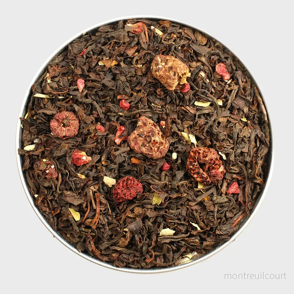 Premium Svart Te - Hallon & Lavendel - 100 g - Bild 2