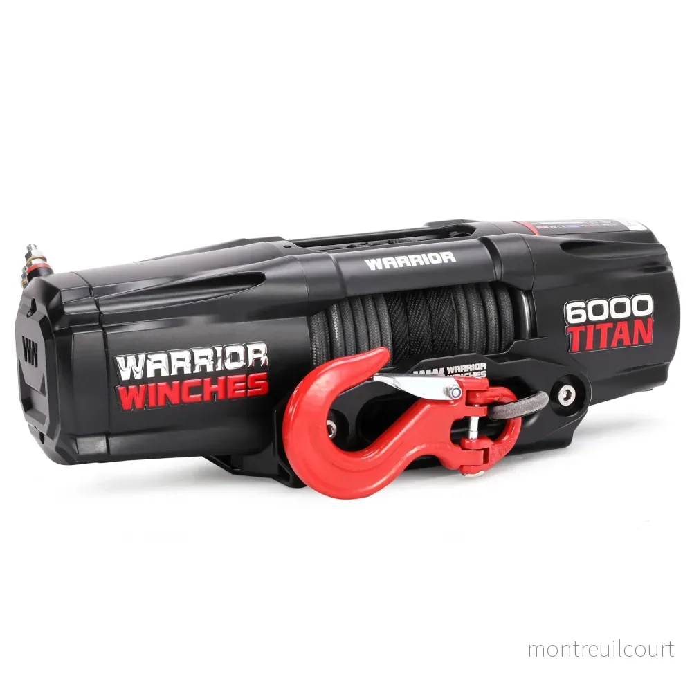 Warrior Winches Titan 6000 Elektrisk Vinsch 12V Armortek Extreme Slim
