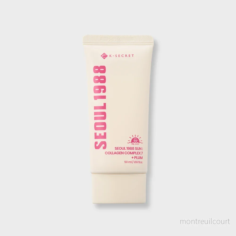 K-SECRET SEOUL 1988 Sun Collagen Complex 7 + Plum SPF50+ PA++++ 50ml
