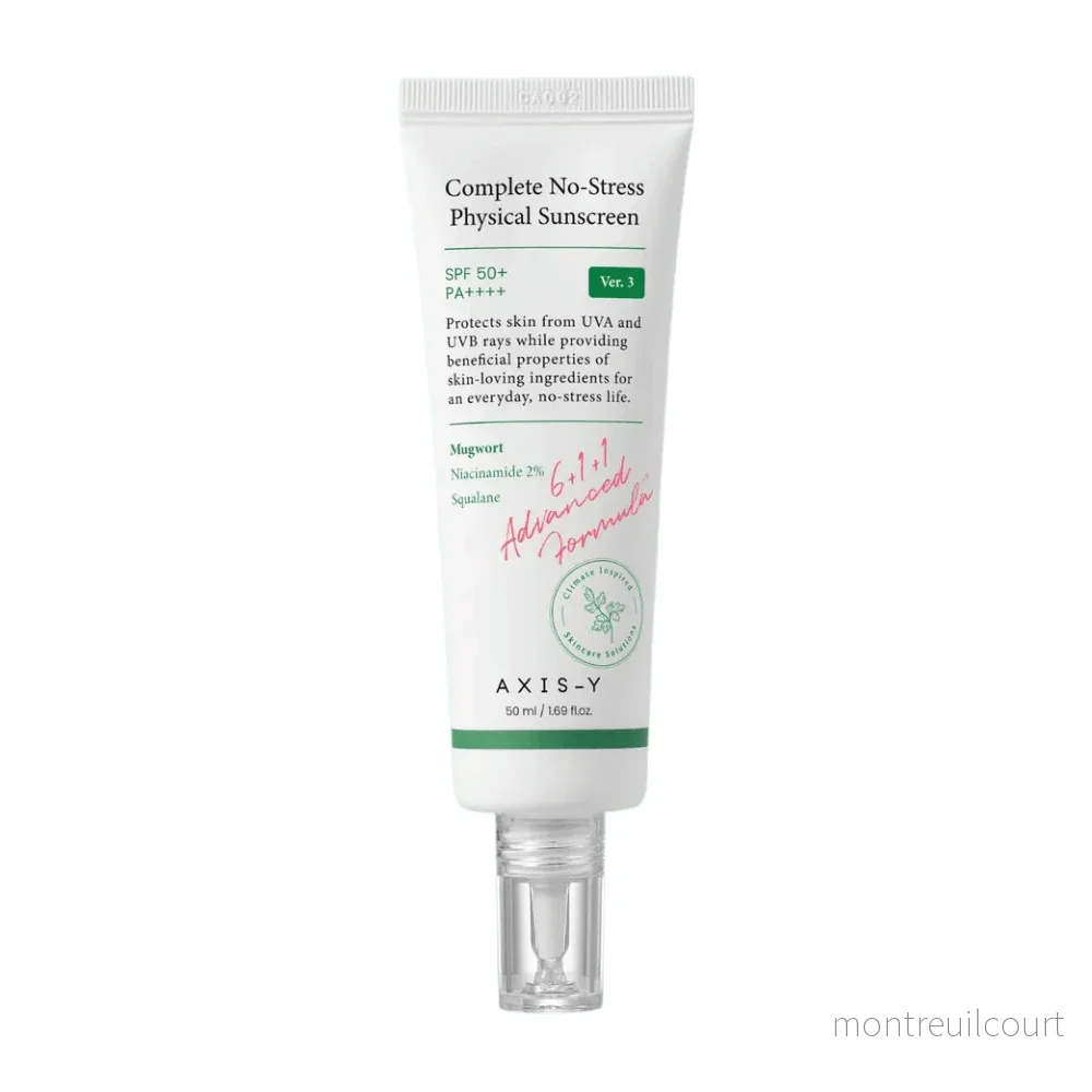 AXIS-Y Complete No-Stress Physical Sunscreen SPF 50+ PA++++ (V3) 50ml AXIS-Y Complete No-Stress Physical Sunscreen SPF 50+ PA++++ (V3) 50ml
