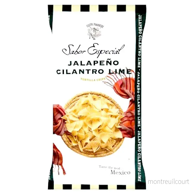 Totopos/nachos med smak av lime och koriander. (14 st x 120 g) Totopos/nachos med smak av lime och koriander. (14 st x 120 g)