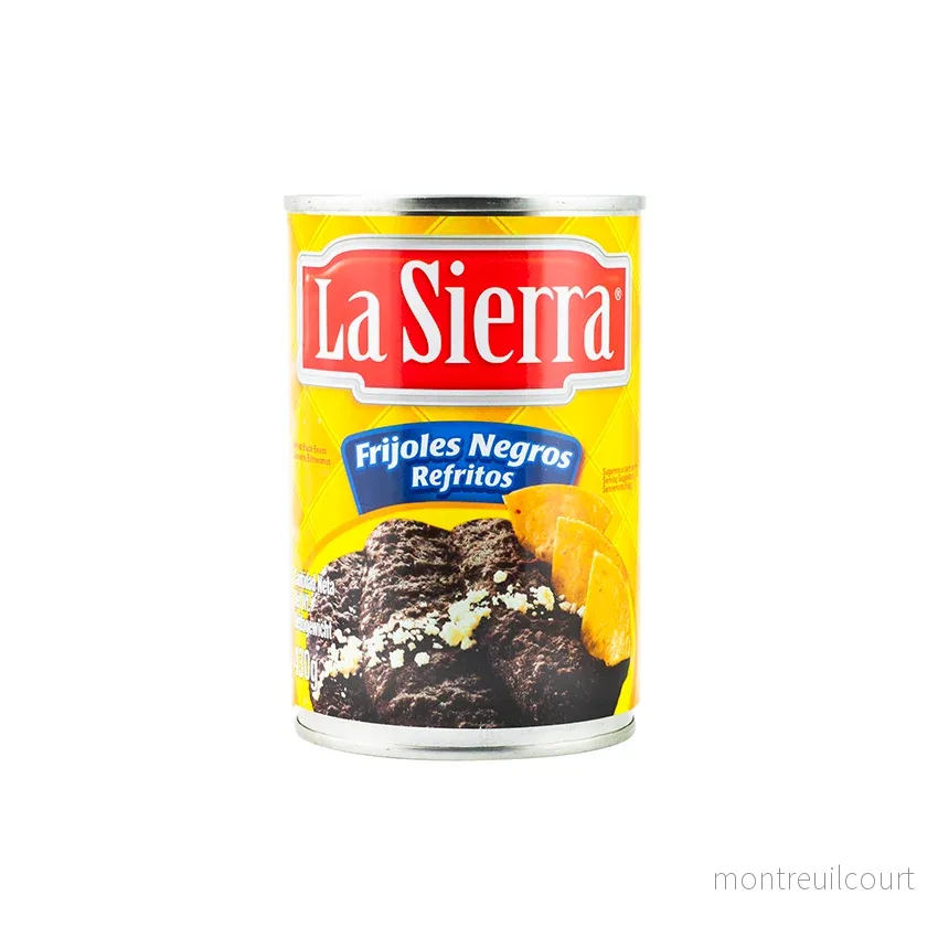Frijoles Negros Refritos / Fried Black Bean Purée - La Sierra (430g)