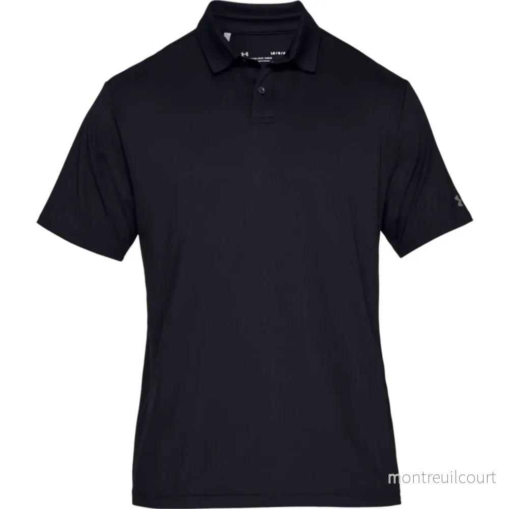 Pikétröja Svart/Vit/Blå - Under Armour Crest Performance P 2.0 - Bild 3