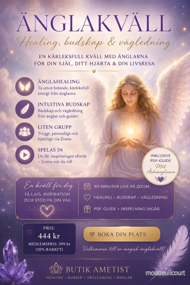 Änglakväll online - healing & budskap 90 minuter