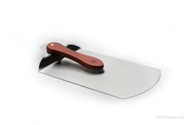 Pizzaspade i rostfritt stål med fällbart handtag i rosenträ - Bild 3