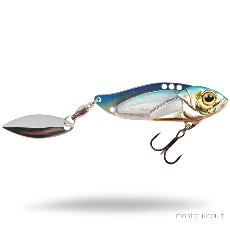 Strike pro Astro Vibe Willow Blade 5,5 cm, 17g – Blue/ Silver OB Strike pro Astro Vibe Willow Blade 5,5 cm, 17g – Blue/ Silver OB