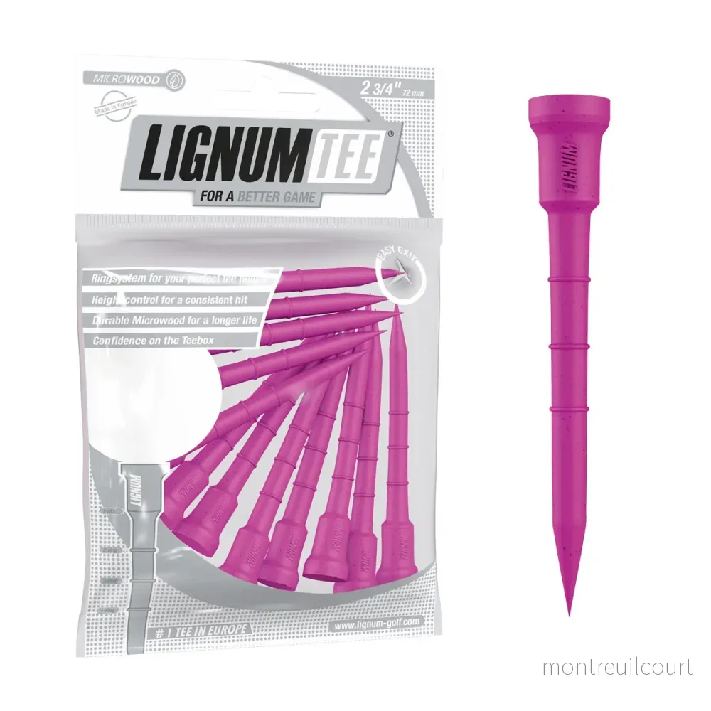 Peggar – Lignum Tee 72 mm 12-pack Rosa