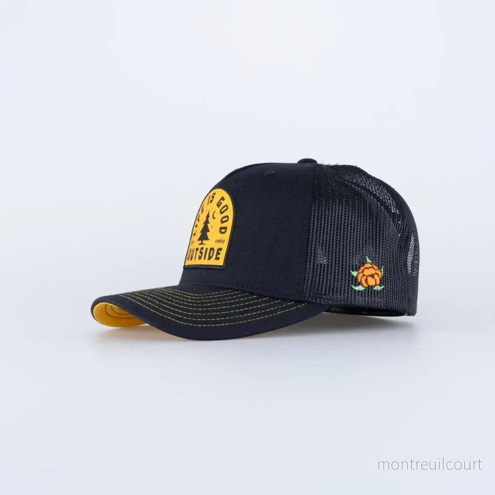 SQRTN Good Life Trucker Keps – Hooked Black SQRTN Good Life Trucker Keps – Hooked Black