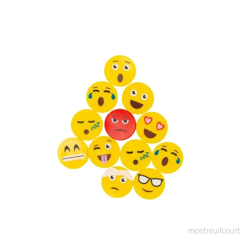 Markeringsknapp – Smiley 12-pack