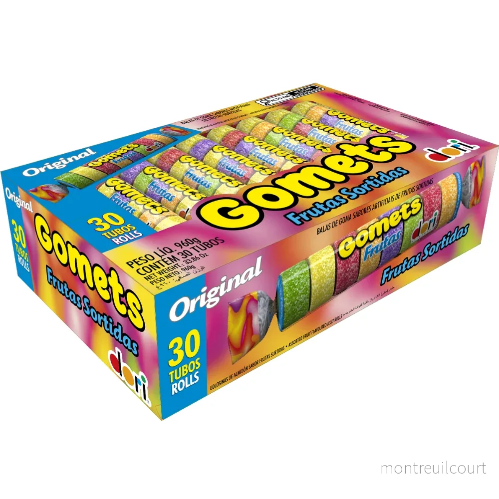 Bala de Goma de Frutas / Assorted Fruit Flavored Jelly Rolls - Gomets Dori (32g) - Bild 2