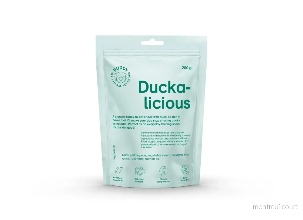 Buddy Semi-moist Snack – Anka med rosmarin 200g Buddy Semi-moist Snack – Anka med rosmarin 200g