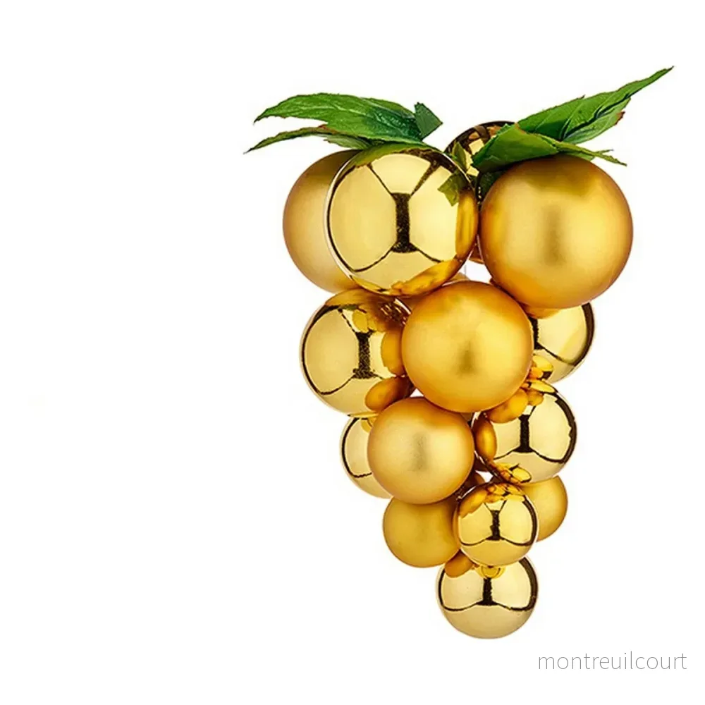 Julgranskulor Vindruvor Gyllene 25 cm