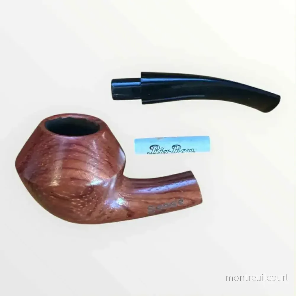 Pipa Sense Kvartsböjd Rhodesian – Rödbrun Träpipa med Presentbox - Bild 2