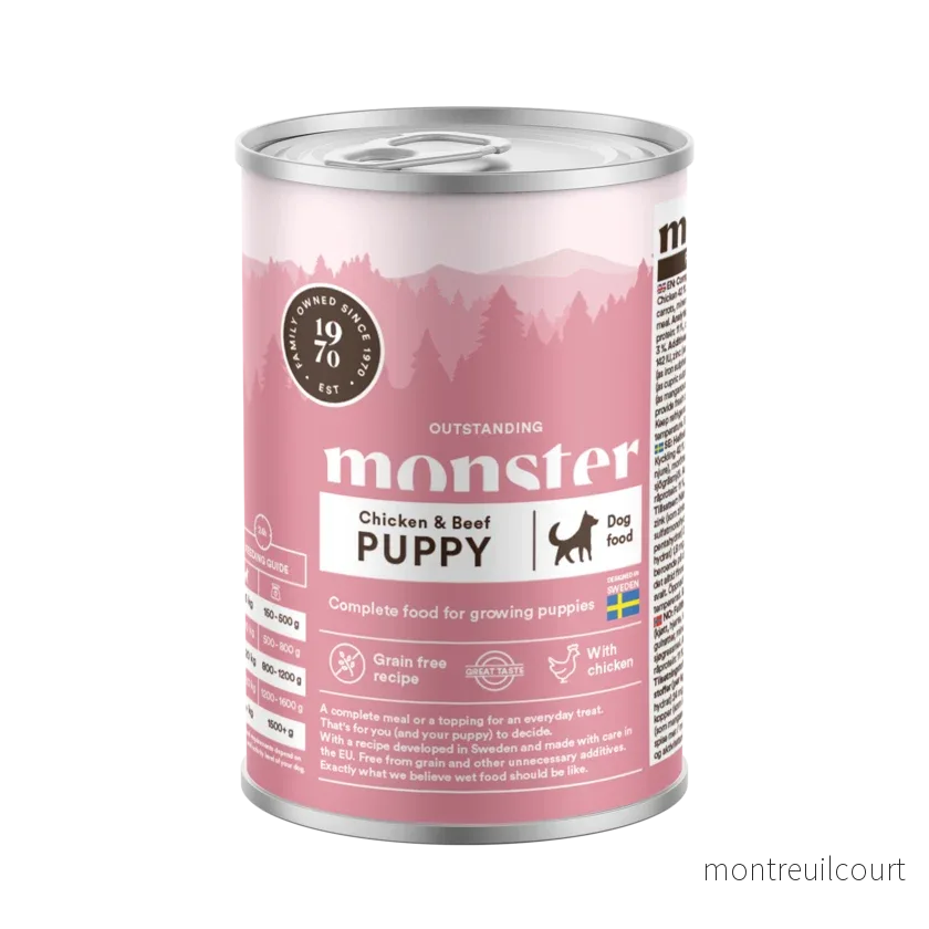 Monster Våtfoder Puppy Chicken & Beef 400g