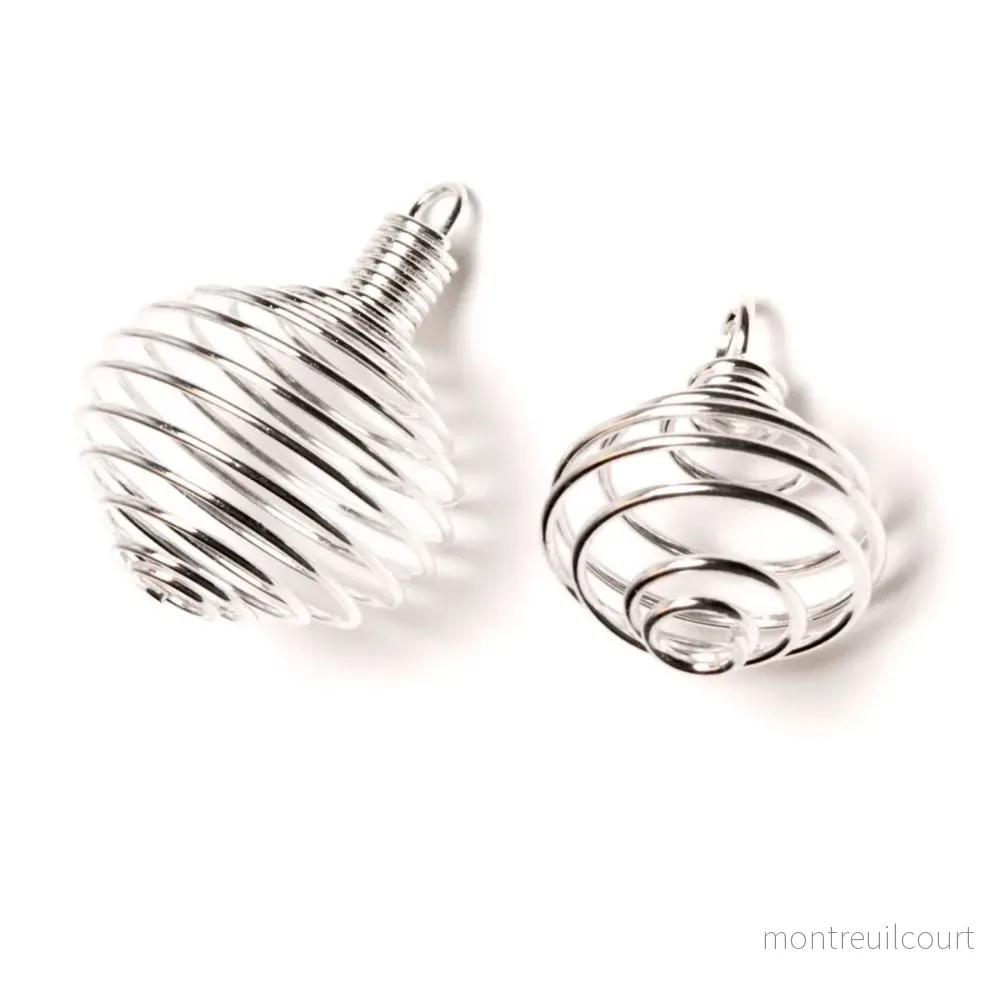 Spiral / bur för kristall – silver liten