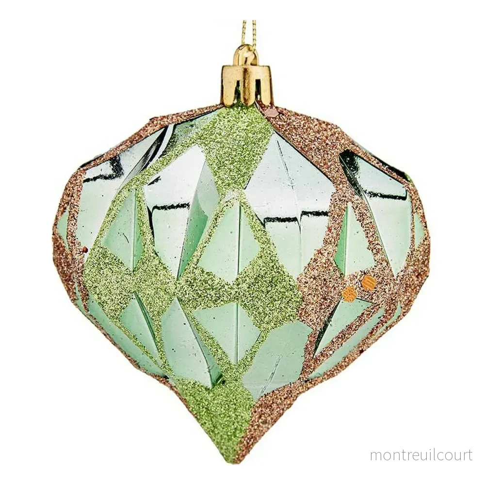 6 st Julgranskulor Diamant Ø 8 cm