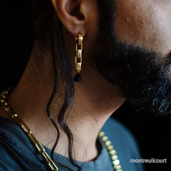 Juno Golden Chain Earrings - Bild 2