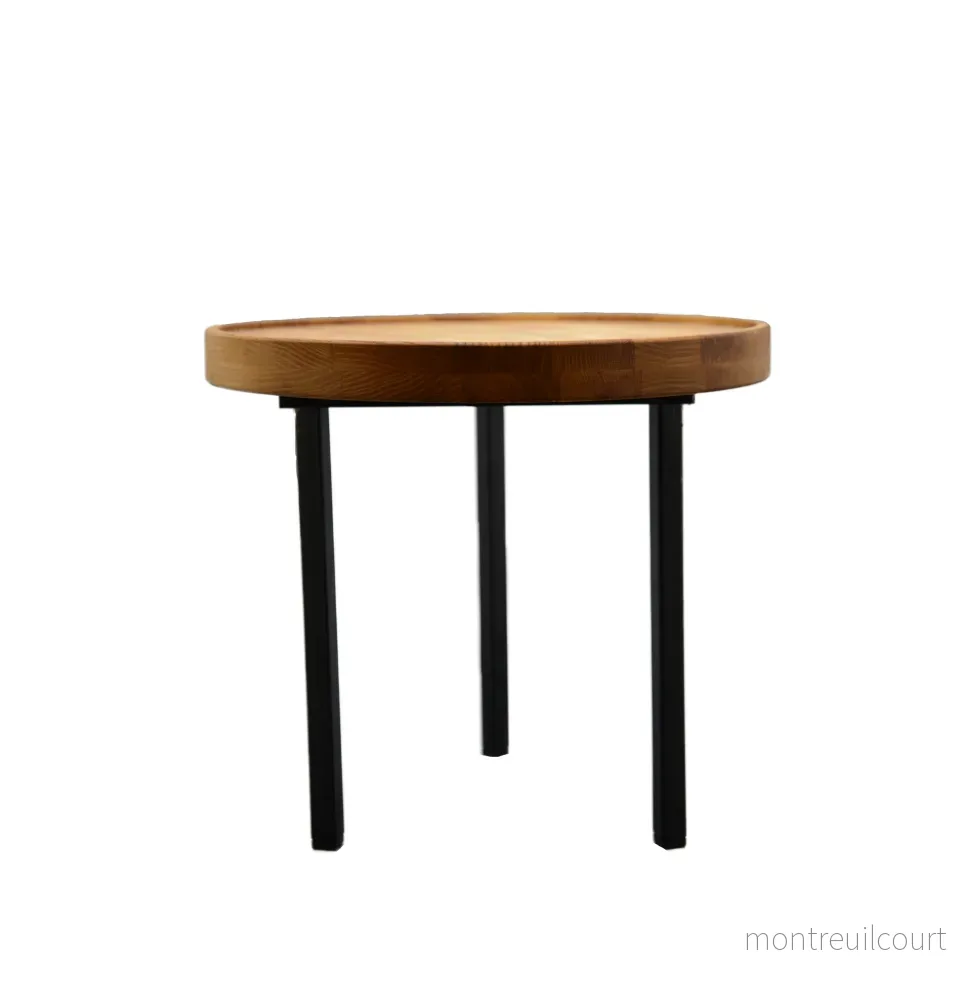 Rund ekbricka med kant 30 cm i diameter, 15 cm hög