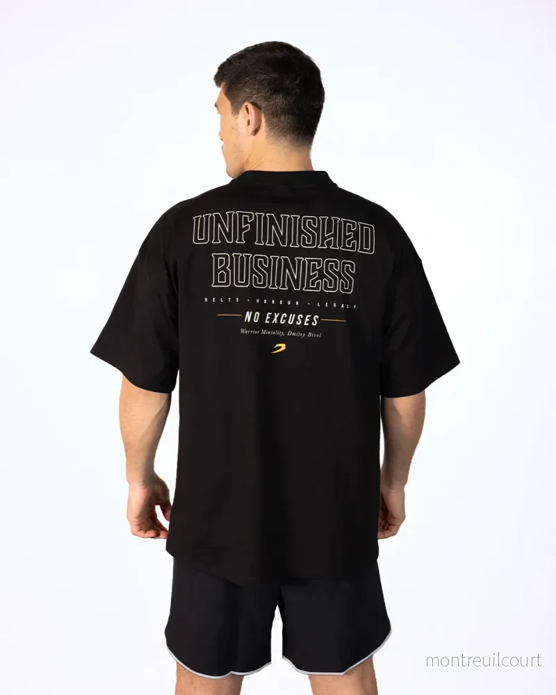 Bivol x BOXRAW Unfinished Business Oversized T-Shirt – Svart
