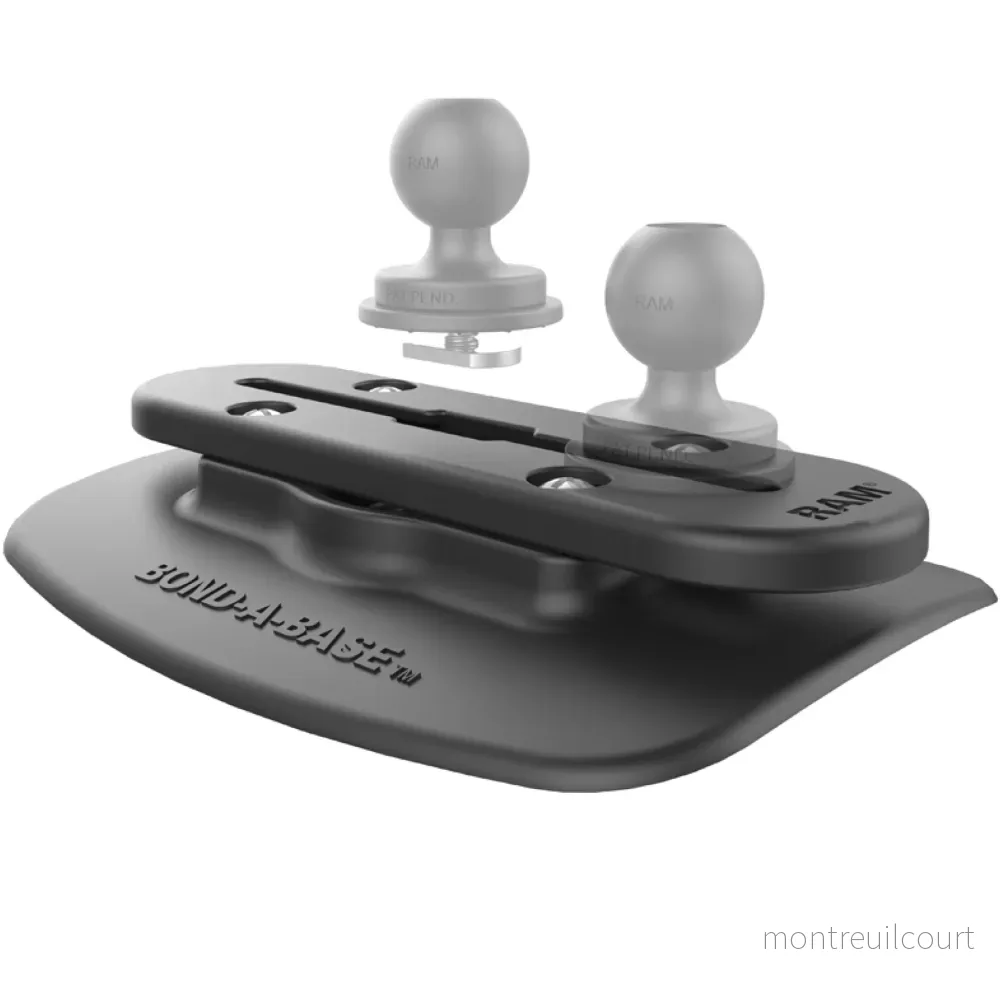 RAM Mounts Black Bond-A-Base W Tough-Track - Bild 2