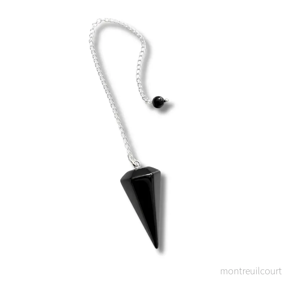 Pendel – svart obsidian Pendel – svart obsidian