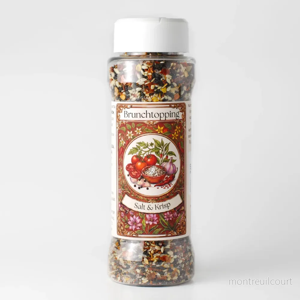 Brunchtopping – Sesamfrön med Tomat & Chilipeppar – 110 g Brunchtopping – Sesamfrön med Tomat & Chilipeppar – 110 g