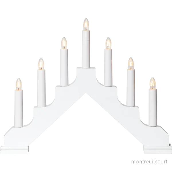 FSC® 7-armad LED-Ljusstake röd eller vit 37,5 cm - Bild 2