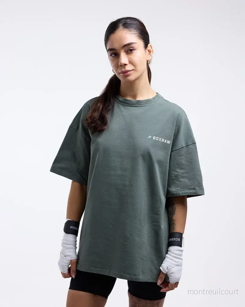 We Don't Play Boxing Oversized T-shirt - Grön - Bild 3