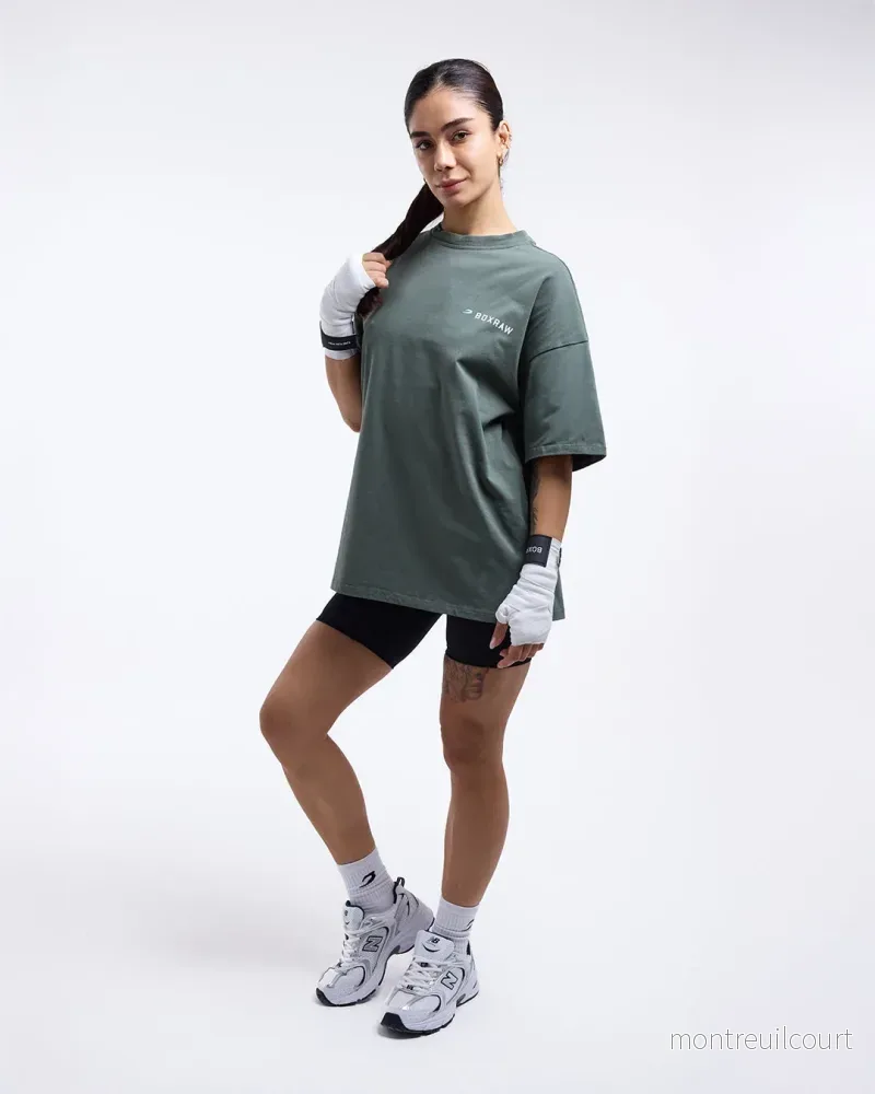 We Don't Play Boxing Oversized T-shirt - Grön - Bild 2