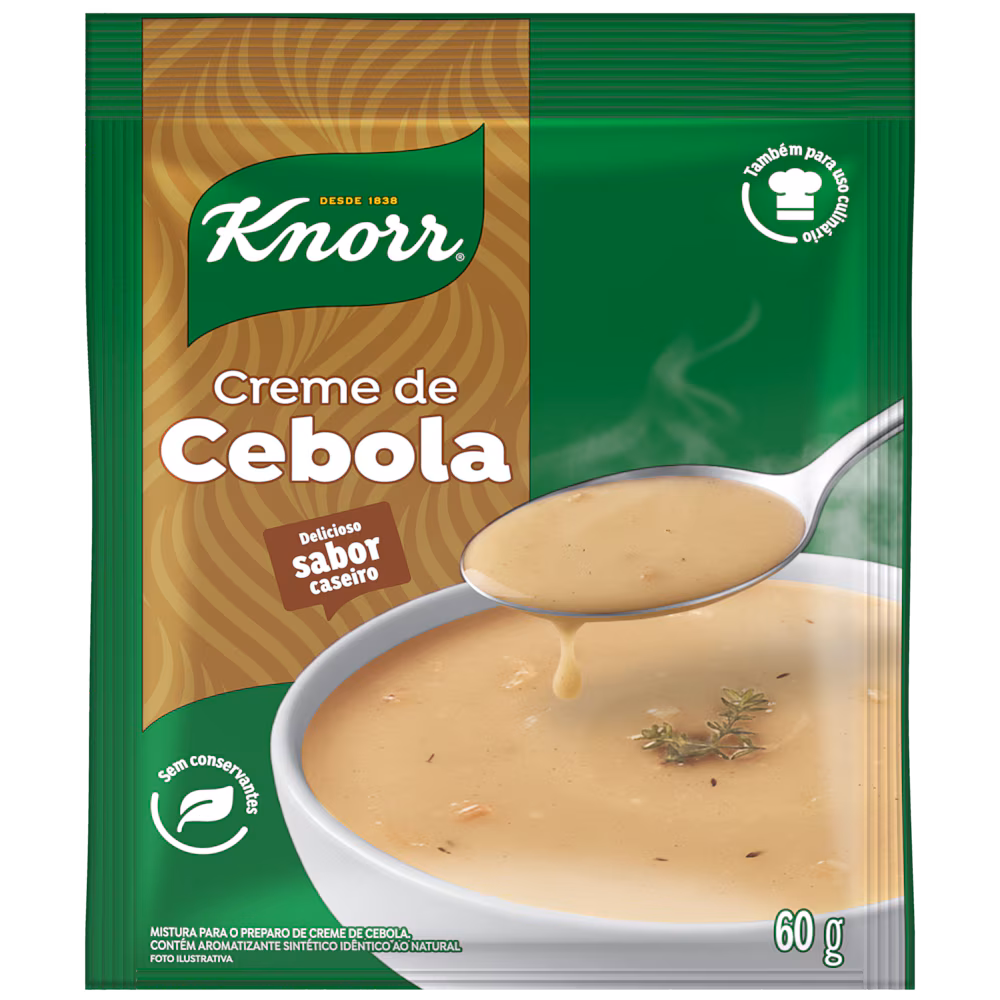 Creme de Cebola / Onion Cream Soup & Seasoning Mix – Knorr (60g) Creme de Cebola / Onion Cream Soup & Seasoning Mix – Knorr (60g)