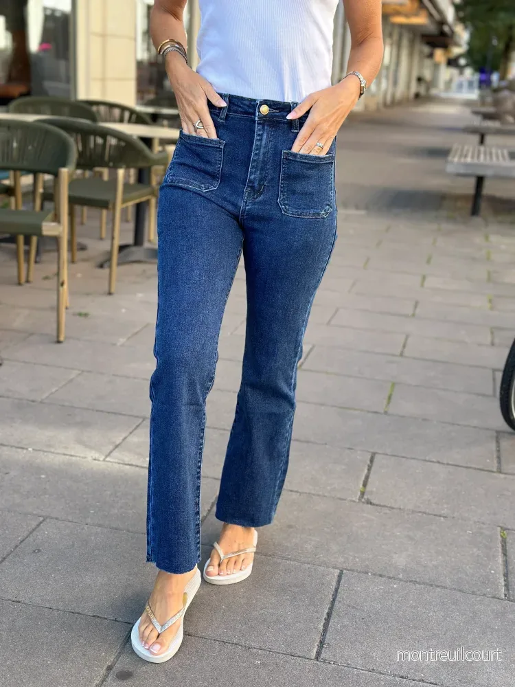 COSY HOUSE – FLARED JEANS Y6119D# – DARK BLUE MED FICKOR COSY HOUSE – FLARED JEANS Y6119D# – DARK BLUE MED FICKOR