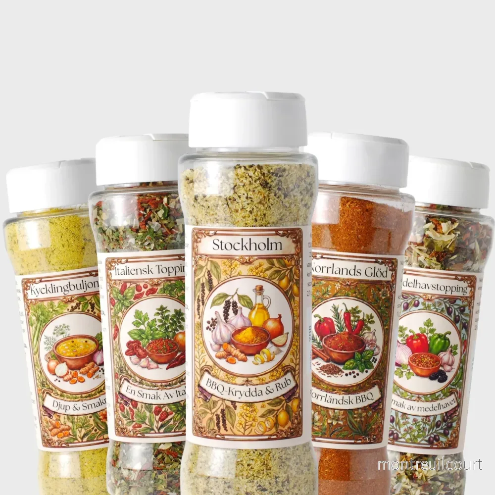 Utvalt Kryddpaket ”Vardagsfavoriter” – 5 Unika Kryddblandningar – 475g Utvalt Kryddpaket ”Vardagsfavoriter” – 5 Unika Kryddblandningar – 475g