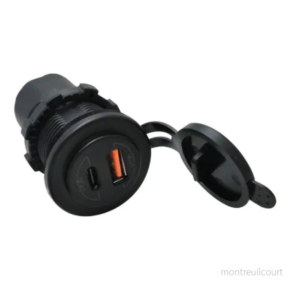 1852 Inbyggt USB-uttag med A & C kontakt, 12/24V - Bild 2