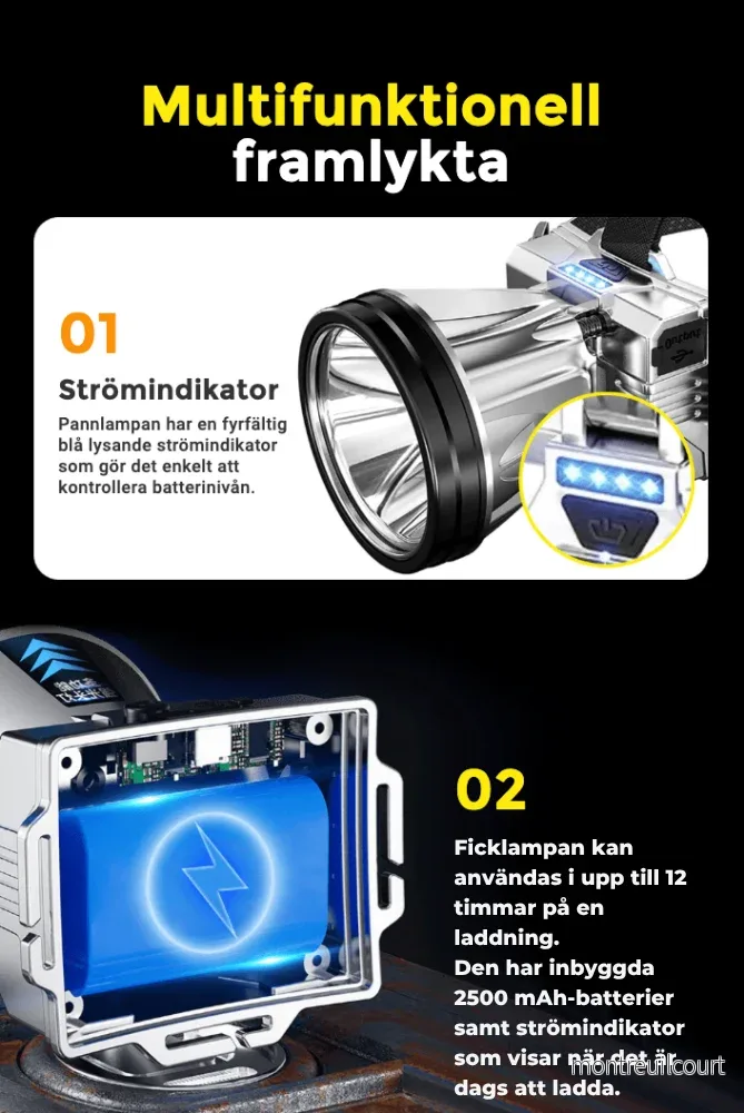 ProLight 12000 – Pannlampa med 12 000 lumen och inbyggd powerbank - Bild 3