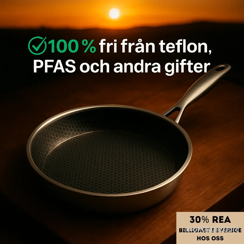 Premium Hybridpannan – stekpanna rostfritt & non-stick i ett - Bild 3