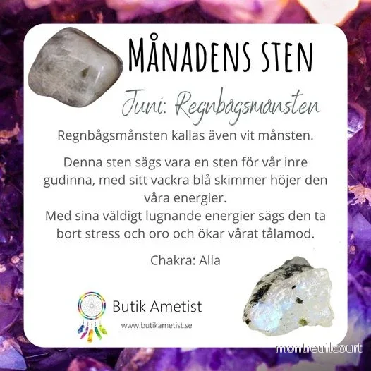 Månsten - regnbågs, -vit - Bild 3