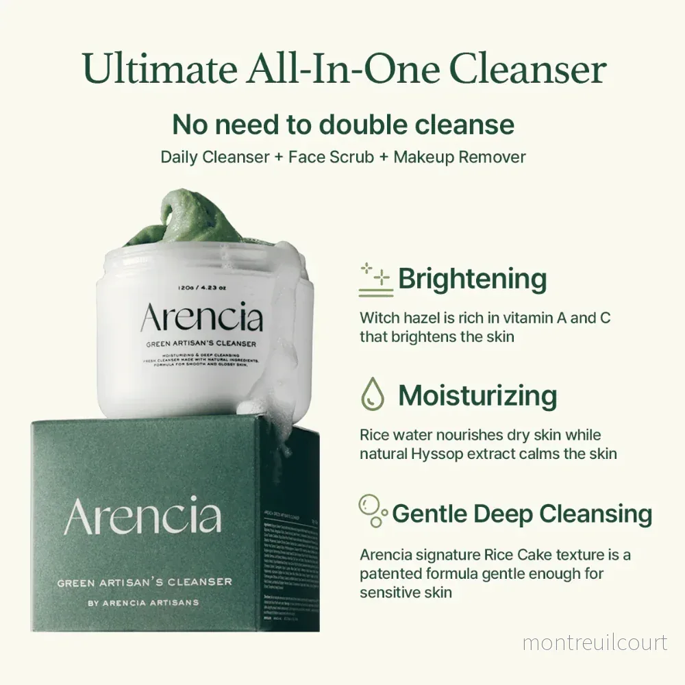 Arencia Fresh Green Rice Mochi Cleanser 120g - Bild 2