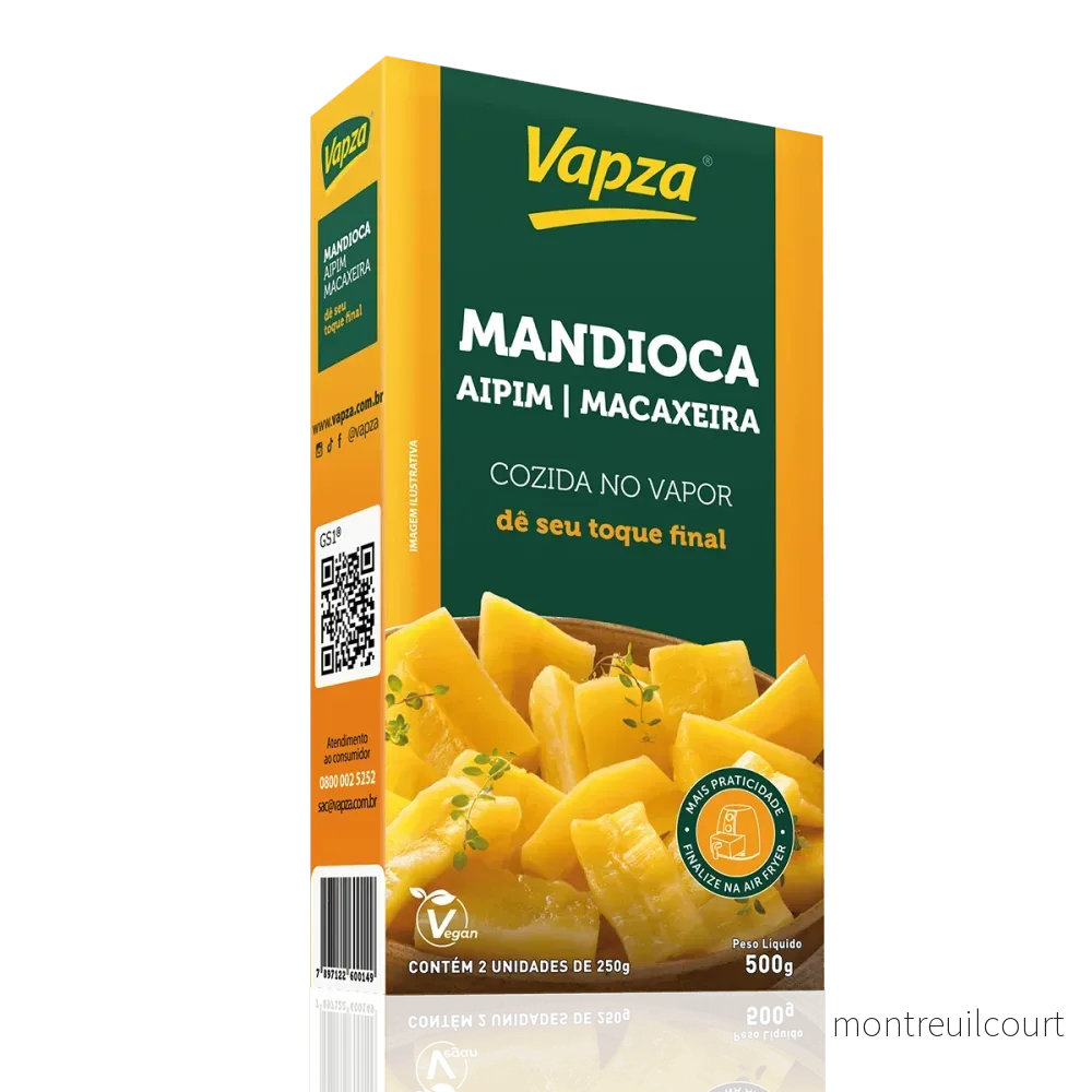 Mandioca Cozida no Vapor / Steam-Cooked Cassava – Vapza (500g) Mandioca Cozida no Vapor / Steam-Cooked Cassava – Vapza (500g)