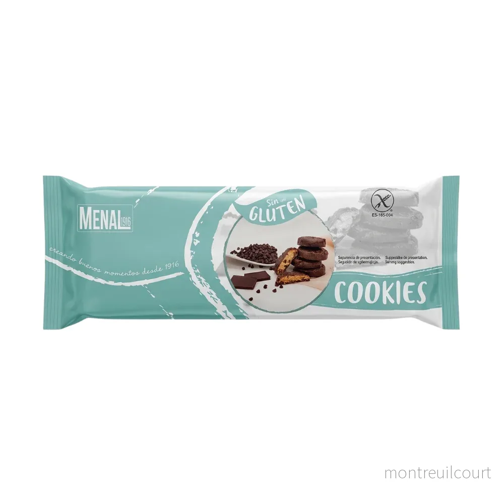 Cookies com Gotas de Chocolate Cobertos com Cacau / Chocolate Covered Chocolate Chip Cookies - Menal (230g)