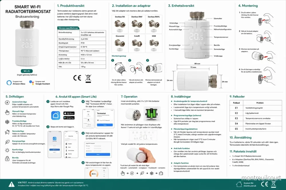 Smart Wi-Fi Radiatortermostat - Bild 3