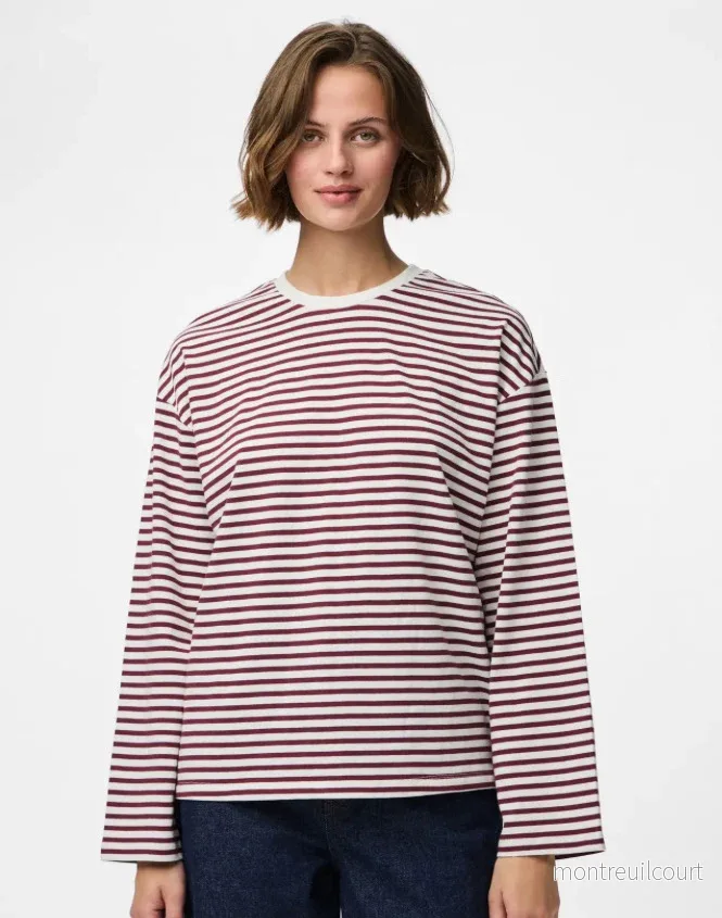 PIECES – SADIE LS TOP – TAWNY PORT